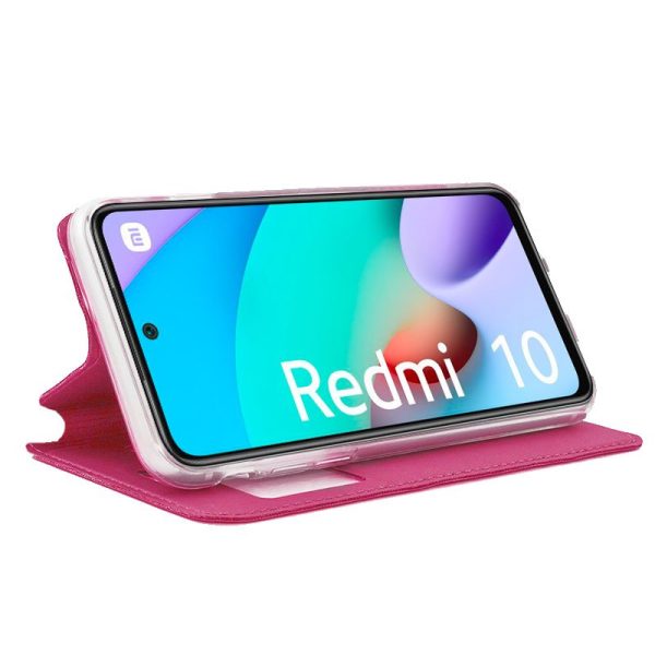 Funda COOL Flip Cover para Xiaomi Redmi 10 / Redmi 10 2022 Liso Rosa - Image 2