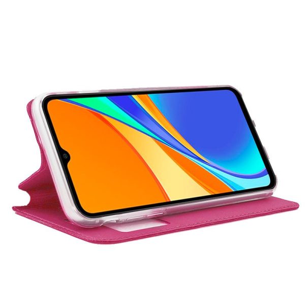 Funda COOL Flip Cover para Xiaomi Redmi 9C / 10A Liso Rosa - Image 2