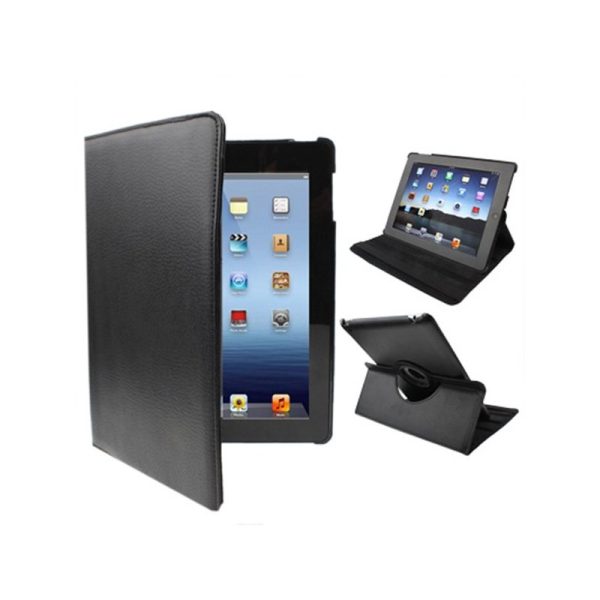 Funda COOL para iPad 2 / iPad 3 / 4 Giratoria Polipiel color Negro (Soporte)