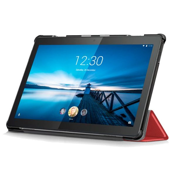 Funda COOL para Lenovo Tab M10 (TB-X505F / TB-X605F) Polipiel Liso Rojo 10.1 pulg - Image 4