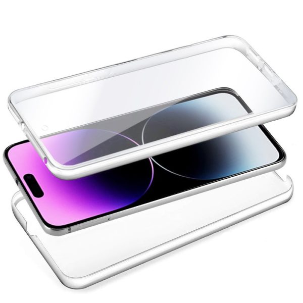 Funda COOL Silicona 3D para iPhone 14 Pro Max (Transparente Frontal + Trasera) - Image 2