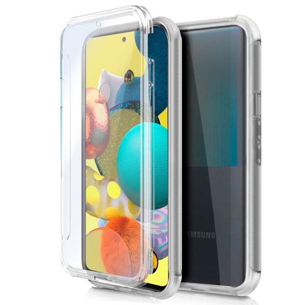 Funda COOL Silicona 3D para Samsung A515 Galaxy A51 5G (Transparente Frontal + Trasera)