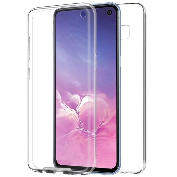 Funda COOL Silicona 3D para Samsung G970 Galaxy S10e (Transparente Frontal + Trasera)