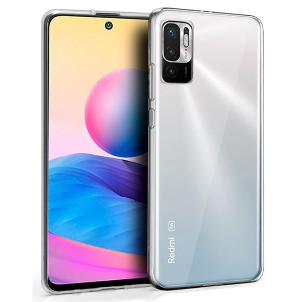 Funda COOL Silicona para Xiaomi Redmi Note 10 5G / Pocophone M3 Pro 5G (Transparente)