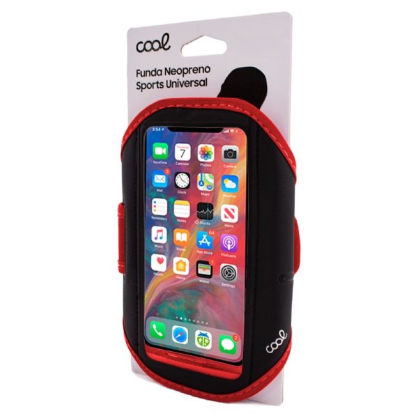 Funda Neopreno COOL Sports Universal (5.5 - 6 pulg) Rojo - Image 5