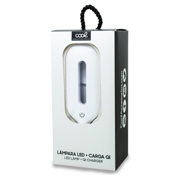 Lámpara LED + Base Carga Inalámbrica Qi COOL Blanco - Image 3