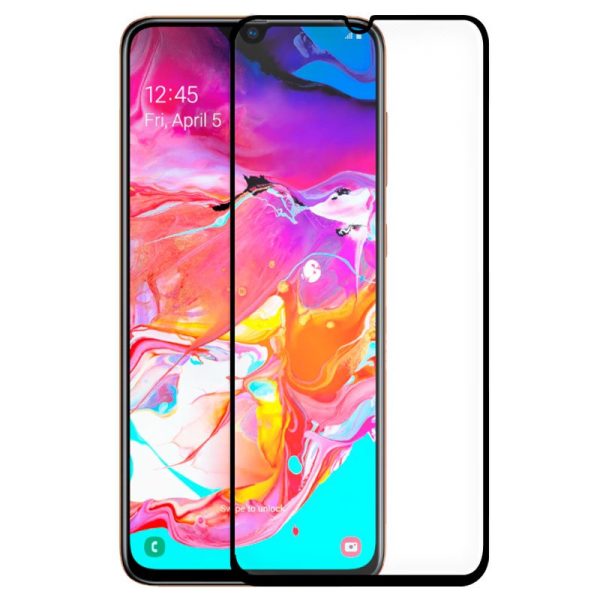 Protector Pantalla Cristal Templado COOL para Samsung A705 Galaxy A70 / A90 5G (FULL 3D Negro)