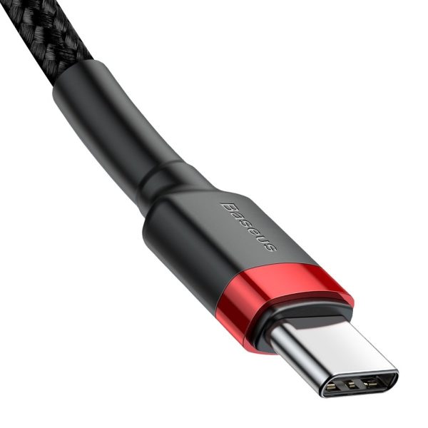 CABLE BASEUS PD TIPO C A TIPO C 60W 2M 3A FLASH CHARGE CARGA RAPIDA NYLON - Image 2