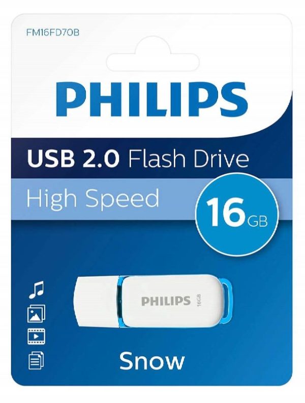 PENDRIVE PHILIPS 16GB SNOW BLUE 2.0