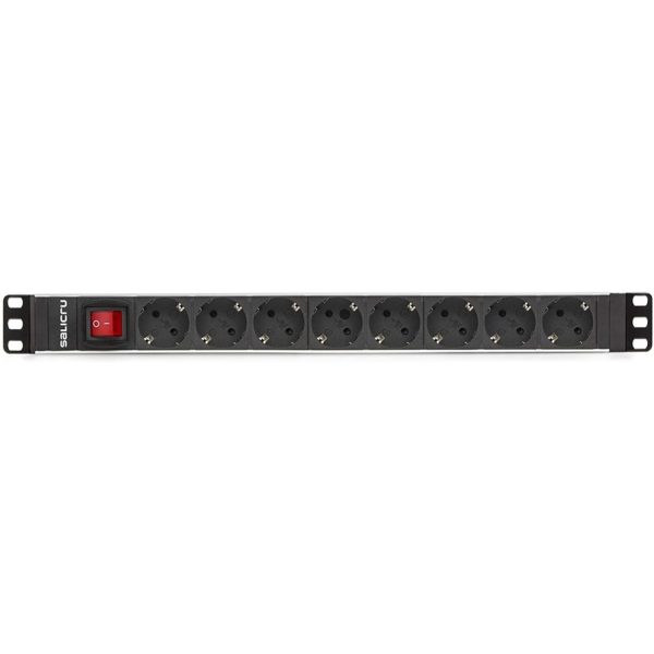 Regleta salicru para rack 19pulgadas sps pdu 8 tomas shuko interruptor