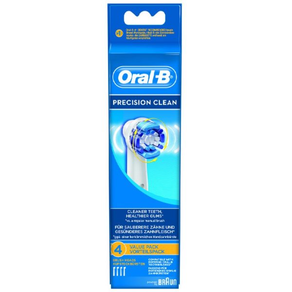 RECAMBIO 4 UDS BRAUN ORAL-B PRECION CLEAN EB20 360742