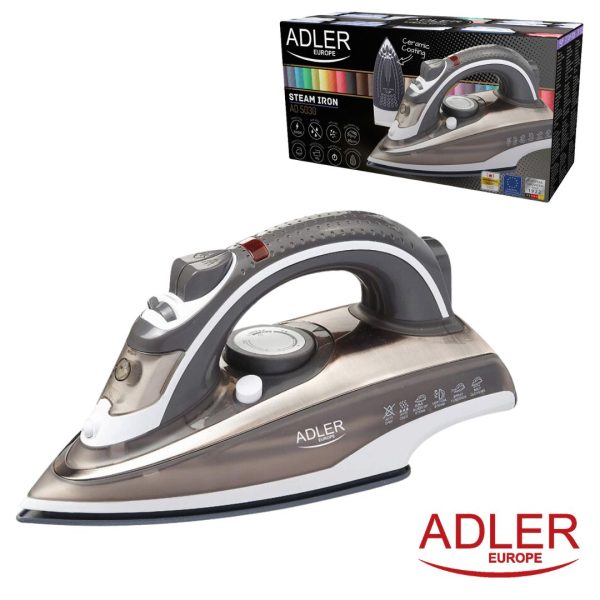 PLANCHA DE VAPOR ADLER 3000W CERAMICO 310ML