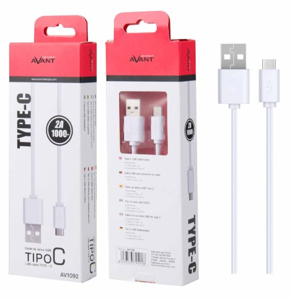 CABLE AVANT USB A USB TIPO C - BLANCO - Image 2