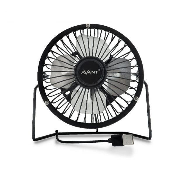 VENTILADOR AVANT USB 4" - 3W - NEGRO