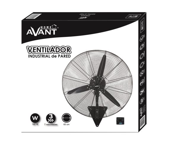 VENTILADOR AVANT INDUSTRIAL PARED 65CM 180W - Image 2