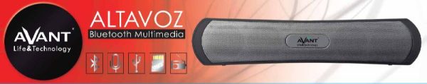 ALTAVOZ AVANT MULTIMEDIA 1000mAh CON BLUETOOTH - USB - MICROSD - RADIO FM - AUX - MANOS LIBRES