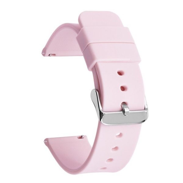 CORREA SILICONA 20MM ROSA PALO PASADOR SMARTWATCH ***