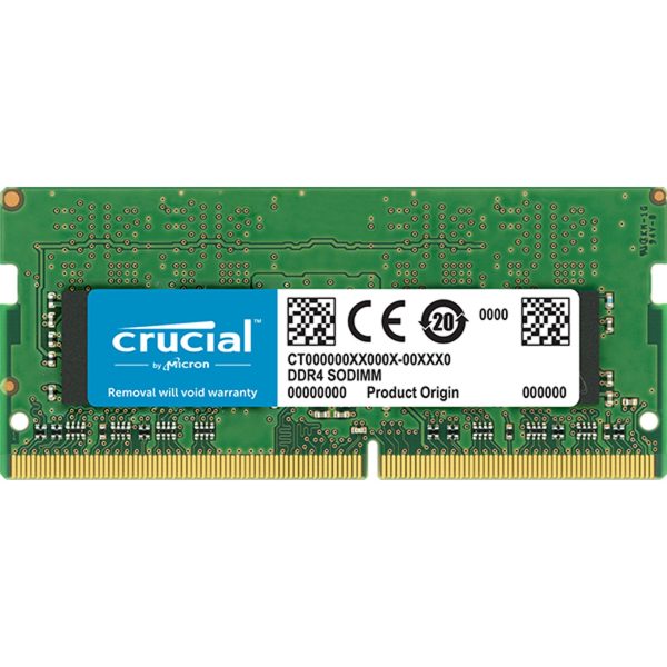 Memoria ram ddr4 8gb crucial - sodimm - 2400mhz - pc4 19200 - cl17 - srx8