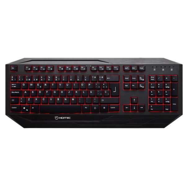 Teclado hiditec gaming gk200 retroiluminado membranas multimedia