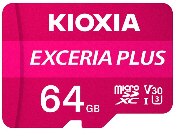 Tarjeta memoria micro secure digital sd kioxia 64gb exceria plus uhs - i c10 r98 con adaptador