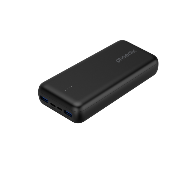 Phoenix powerbank 20000mah con 2 usb carga rapida y 1 usb tipo c pd