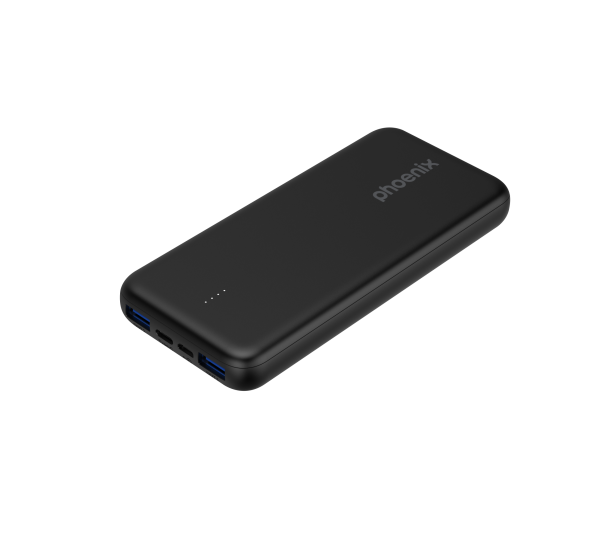 Phoenix powerbank 10000mah con 2 usb carga rapida y 1 usb tipo c pd