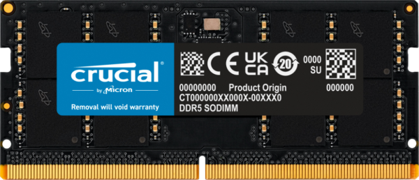 Memoria ram ddr5 32gb crucial - sodimm - 5600 mhz - pc5 44800 - cl46