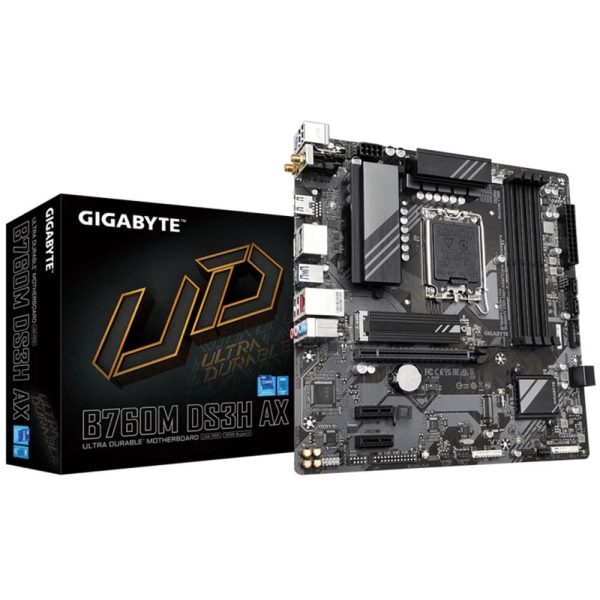 Placa base gigabyte b760m ds3h ax g12 1700 matx 4xddr5