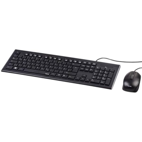 Teclado + raton hama cortino usb tipo a negro