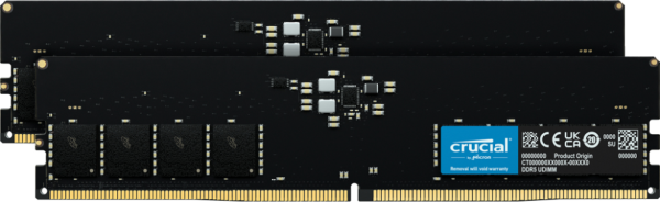 Memoria ram ddr5 64gb 2x32gb crucial -  dimm - 5600 mhz - pc5 44800 - cl46