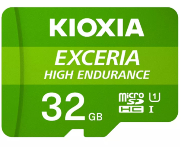 Tarjeta micro sd kioxia 32gb exceria high endurance uhs - i c10 r98 con adaptador