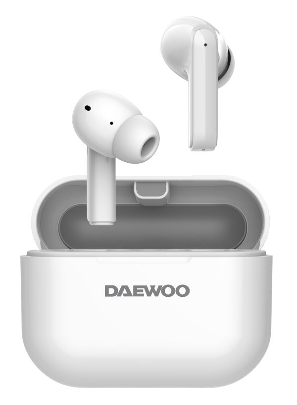 AURICULAR DAEWOO TWS CANC.RUIDO LLAMADAS ENC BT5.3 BLANCO 40MAH/500MAH
