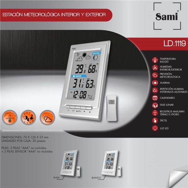 ESTACION SAMI VERTICAL INTERIOR+EXTERIOR LCD + LUZ - Image 2