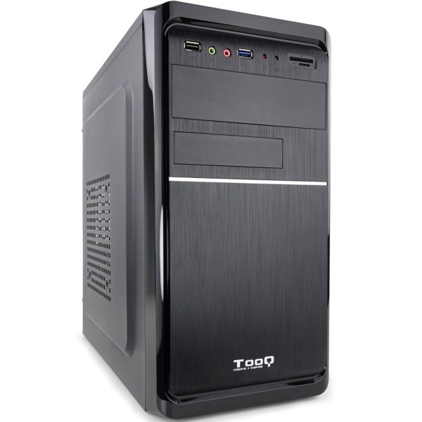 Caja ordenador tooq tqc - 4735u3c - b micro atx mini itx fuente atx 500w incluida