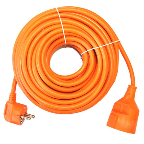 Prolongador de corriente silver electrics 25m -  3x 1.5mm -  250v -  16a -  3.500w naranja