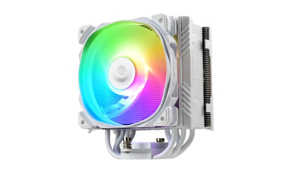 Ventilador disipador cpu gaming enermax ets - t50a - w - argb para intel amd argb 1x12cm blanco