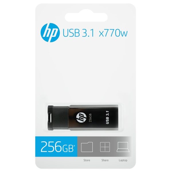 Memoria usb 3.1 hp 256gb x770w negro