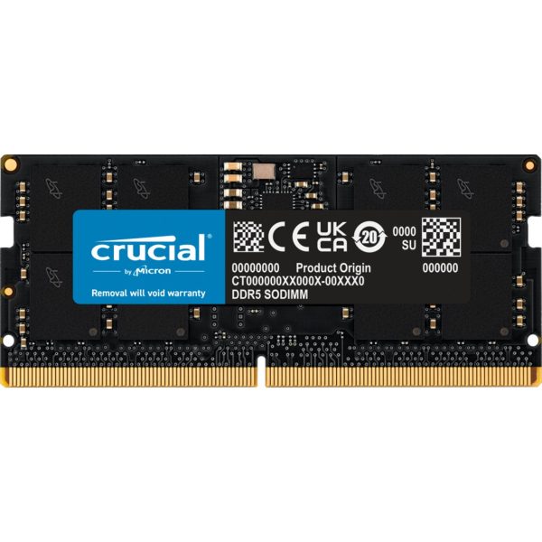 Memoria ram ddr5 16gb crucial  - sodimm - 4800 mhz - pc5 38400 cl40