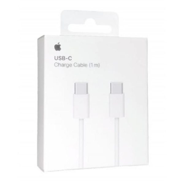 Cable usb tipo c apple 1m -  macho - macho -  blanco