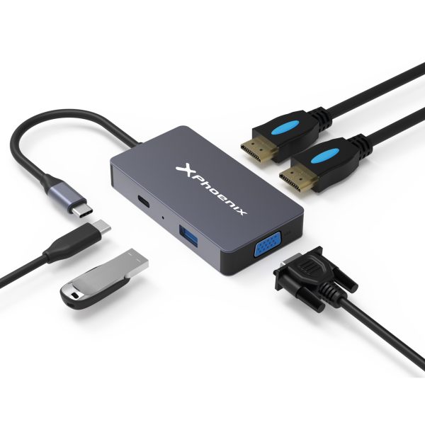 Docking hub usb tipo c 5 en 1