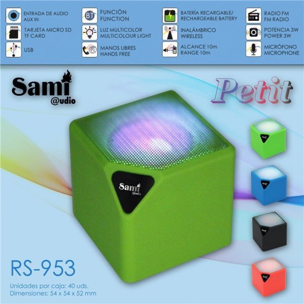 ALTAVOZ SAMI MULTIMEDIA PETIT LUZ  BT  VERDE - Image 2