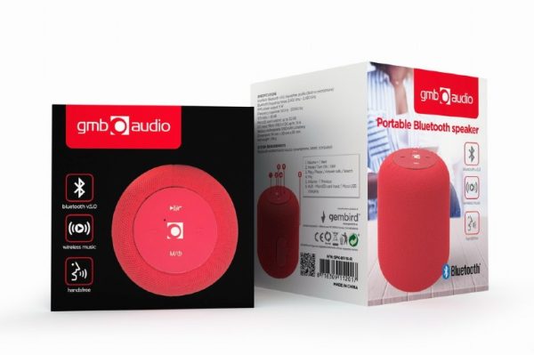 ALTAVOZ BT GEMBIRD MULTIMEDIA 5W - ROJO - SD-USB-AUX - Image 2