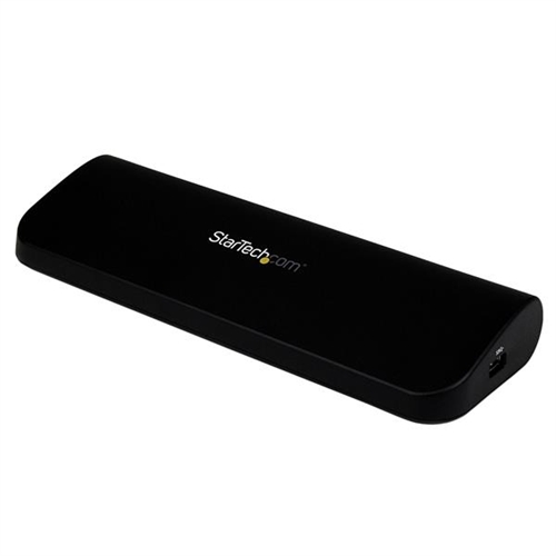 StarTech.com USB3SDOCKHDV - Universal USB 3.0 Laptop Docking Station - Dual Video HDMI - DVI VGA with Audio and Ethernet - 3 x USB - 3 x USB 3.0 - Red (RJ-45) - HDMI - DVI - VGA - Micrófono - Cableado