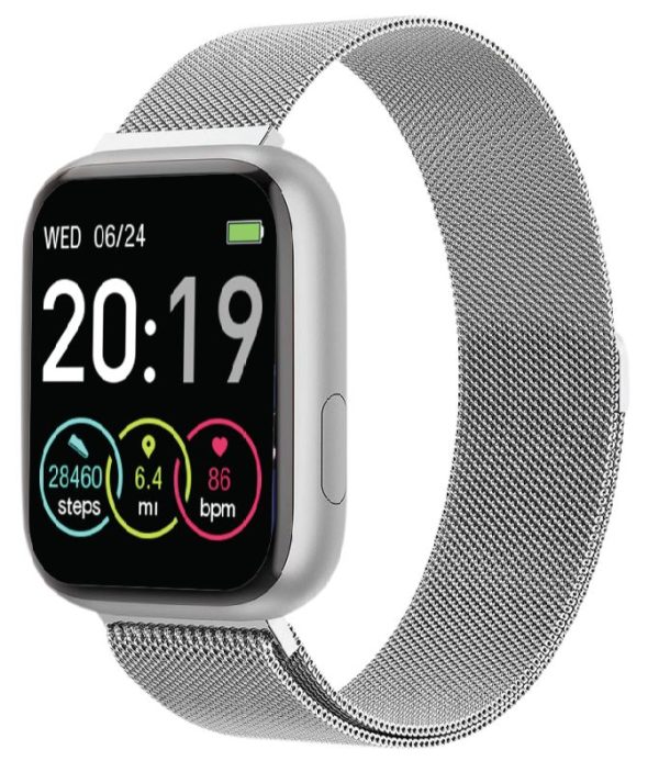 RELOJ SAMI WEARABLE SMARTBAND - FIT PLUS TACTIL - PLATA