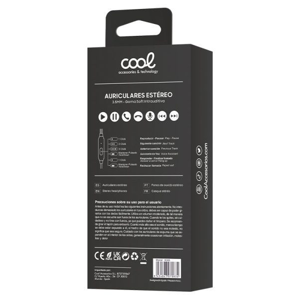 Auriculares 3,5 mm COOL Bear Stereo Con Micro Rojo - Image 4