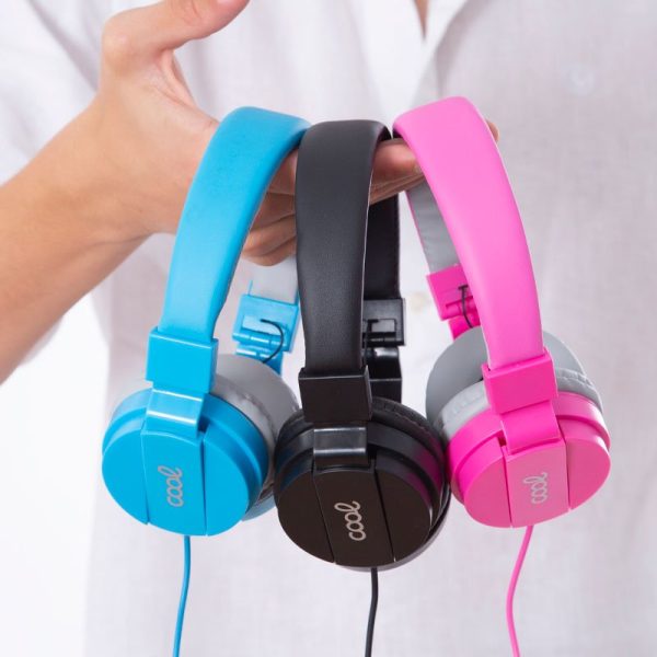 Auriculares Cascos Jack 3,5 mm COOL Toronto Con Micro Rosa - Image 2