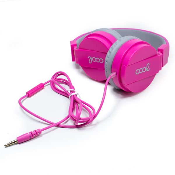 Auriculares Cascos Jack 3,5 mm COOL Toronto Con Micro Rosa - Image 8