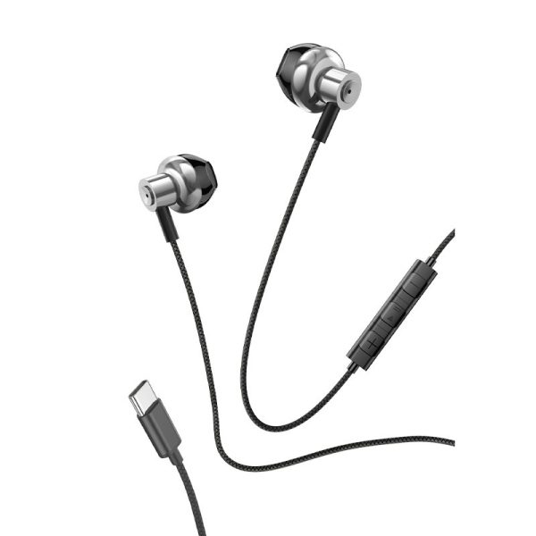 Auriculares COOL Stereo Tipo-C Con Micro Negro