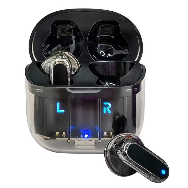 Auriculares Stereo Bluetooth Dual Pod Earbuds COOL Crystal Negro - Image 3