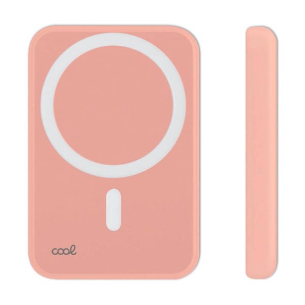 Bateria Externa Universal MAGNÉTICA Power Bank Qi 5000 mAh COOL Rosa - Image 4